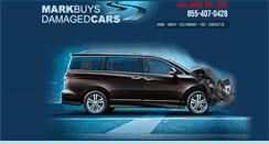 Desktop Screenshot of markbuysdamagedcars.com